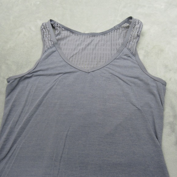 Lululemon Shirt Womens 2 Light Purple Side Strings Mesh V-Neck Tank‎ Top Yoga - Picture 5 of 12